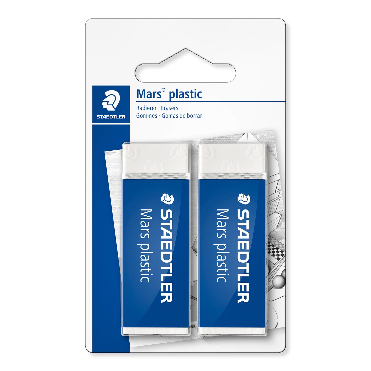 6-Pack Staedtler Mars Plastic Eraser 52650BK 
