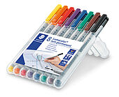 STAEDTLER box containing 8 Lumocolor non-permanent in assorted colours