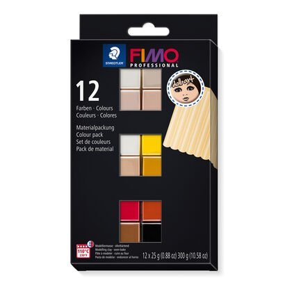 Fimo professional doll art colour pack 12 kleuren