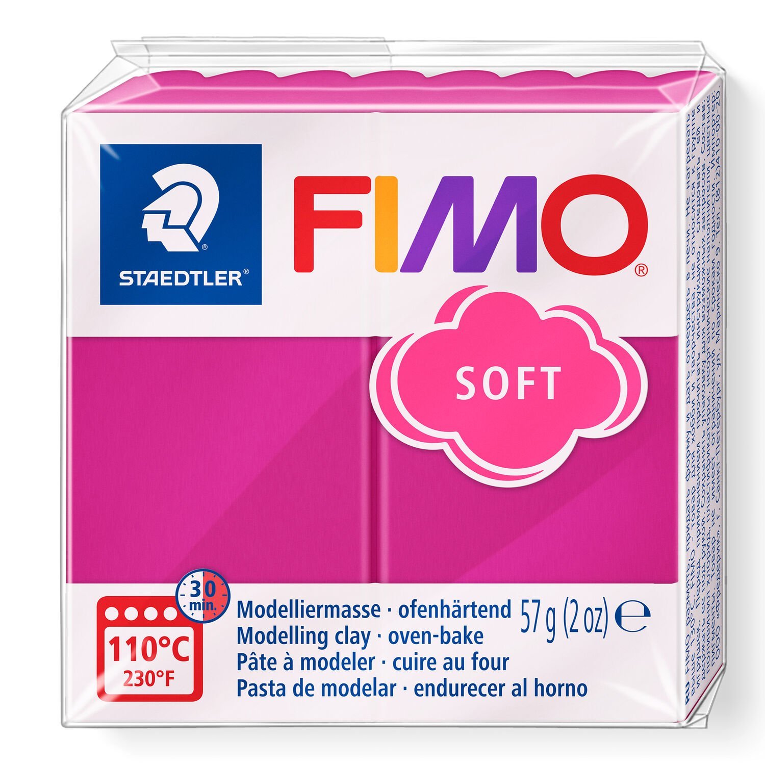 FIMO® soft 8020 - Pasta de modelar de secado al horno, pastilla estándar