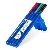 Extra Bold Colored Ink Pens Blue 437 XB-3 VE 437 XB-3 STAEDTLER Triplus Ball Point Pen Medium 1mm Tip 