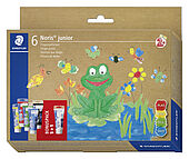 Set containing 6 finger paints in assorted colours