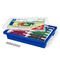 Gratnell Tray containing 288 coloured pencils in 12 assorted colours and 6 metal sharpeners
