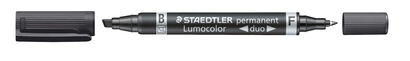Lumocolor® permanent duo 348 B - Double ended permanent marker with bullet and chisel tip