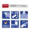 STAEDTLER box containing 4 Lumocolor whiteboard marker in assorted colours