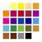 Kartonnen etui bevat 24 kleurpotloden in geassorteerde kleuren