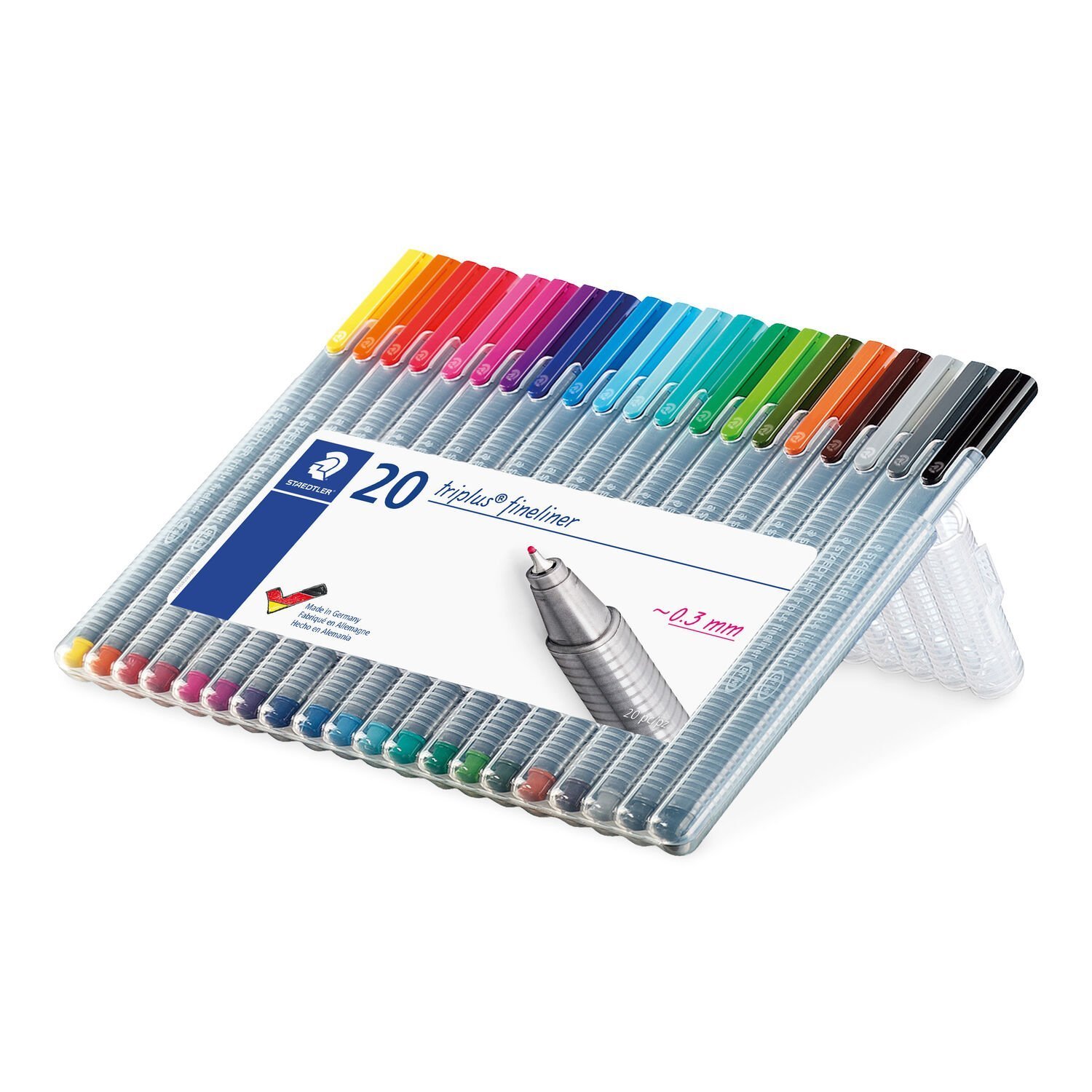 triplus® fineliner 334 - Fineliner triangular STAEDTLER box contiene 20 colores surtidos
