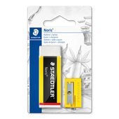 Blistercard containing 1 eraser 526 N 20 and 1 sharpener 510 50