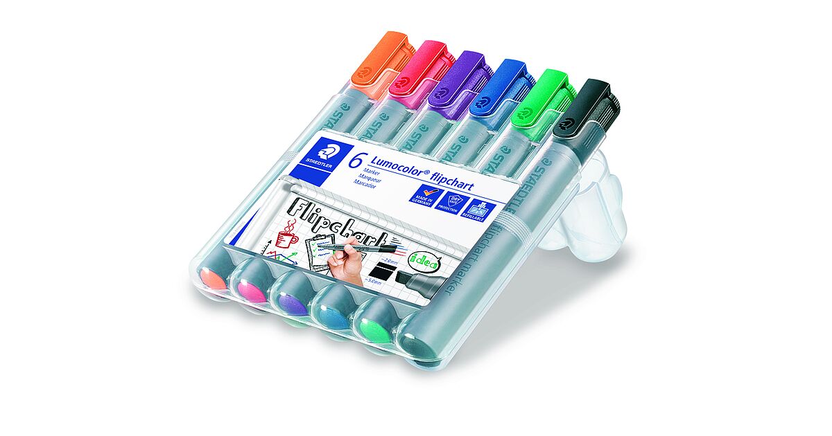 Lumocolor® flipchart marker 356 B - Flipchart marker with chisel tip ...