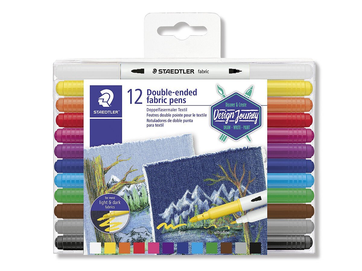 STAEDTLER® 3190 - Double-ended fabric pen