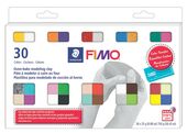 FIMO® soft 8023 C Colour Sampler Pack in cardboard box with 30 half blocks (assorted colours)
