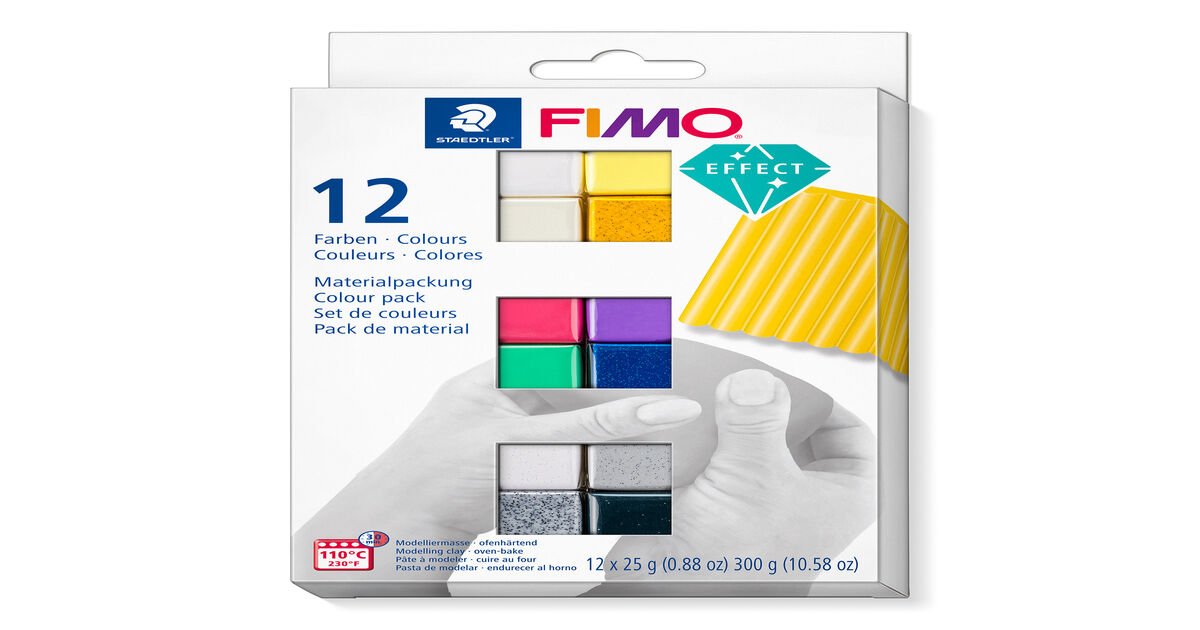12 Farben | Doppelpack Staedtler Fimo Soft Colour Pack 