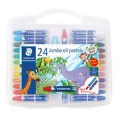Noris® 241 Plastic case containing 24 oil pastels in assorted colours