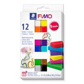 Colour Pack ''Basic Colours'' in cardboard box with 12 half blocks (assorted colours), instructions