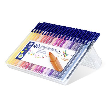 STAEDTLER box containing 40 triplus color in assorted colours