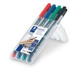 Lumocolor® permanent pen 318 STAEDTLER box contiene 4 colores surtidos