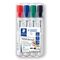STAEDTLER Box mit 4 Lumocolor whiteboard marker in sortierten Farben
