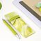 FIMO® leather-effect 8015 - Ofenhärtende Modelliermasse 4 Halbblöcken à 25 g (elfenbein, safrangelb, olive, taubengrau), 1 Kugelschreiber-Rohling, Schnittmuster, Anleitung