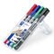 STAEDTLER box containing 4 Lumocolor permanent duo in assorted colours