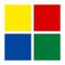 Set Bevat 4 basiskleuren (wit, geel, rood, blauw)