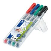 STAEDTLER box containing 4 Lumocolor non-permanent in assorted colours