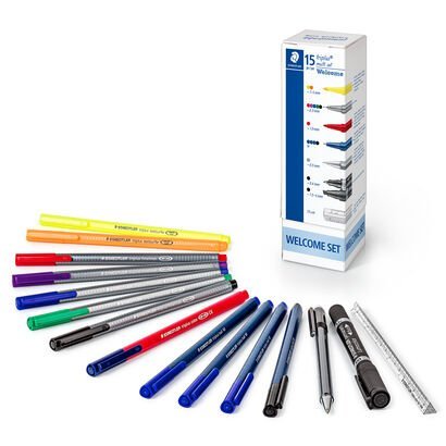 STAEDTLER triplus® Colour by Numbers Gemischtes Set 13 tlg Dinosaurier 34CBN02 