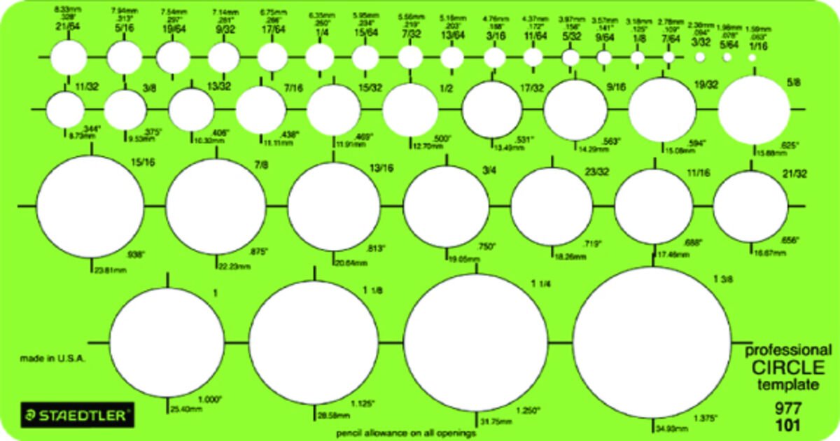 Staedtler® 977 1 - Template Imperial 