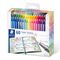 Cardboard box containing 60 triplus fineliner in assorted colours