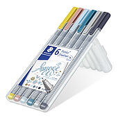 STAEDTLER box with 6 triplus fineliner in assorted colours, Hygge