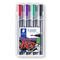 STAEDTLER box "Lumocolor ART" containing 4 Lumocolor permanent marker in assorted colours