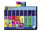 Caixa de cartão com 8 marcadores Textsurfer classic, nova gama "HAPPY colours"