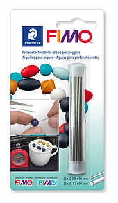 Blistercard containing 50 bead piercing pins