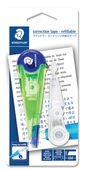 Blistercard containing 1 correction tape green and 1 refill