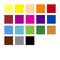 Kartonnen etui bevat 18 kleurpotloden in geassorteerde kleuren