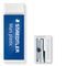 Blistercard containing 1 eraser 526 50 and 1 sharpener 
510 10