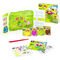 Set "Happy Bees" containing 4 blocks à 42 g (yellow, light green, pink, brown), modelling stick, step-by-step instructions, cut out templates / playing surface, sticker, instruction