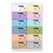 Confezione colori "Pastel Colours'' in confezione di cartone con 12 mezzi blocchi (colori assortiti), istruzioni
